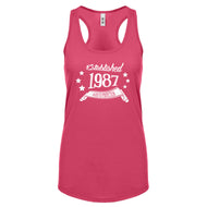 Racerback Established 1987 Womens Tank Top