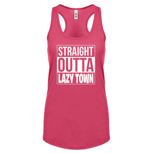 Straight Outta Lazy Town Womens Racerback Tank Top