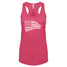 American Flag Womens Racerback Tank Top