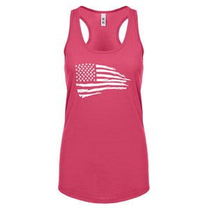 American Flag Womens Racerback Tank Top