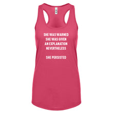 Racerback She Persisted Venus Fist Womens Tank Top