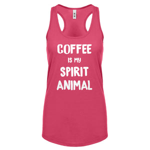Coffee is my Spirit Animal Womens Racerback Tank Top