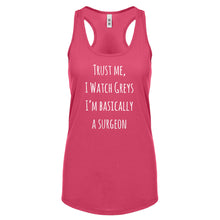 Racerback Trust Me, I Watch Greys Womens Tank Top