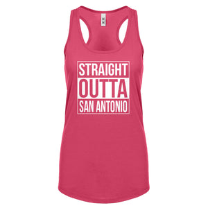 Straight Outta San Antonio Womens Racerback Tank Top