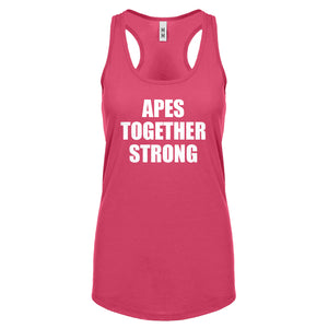 APES TOGETHER STRONG Womens Racerback Tank Top
