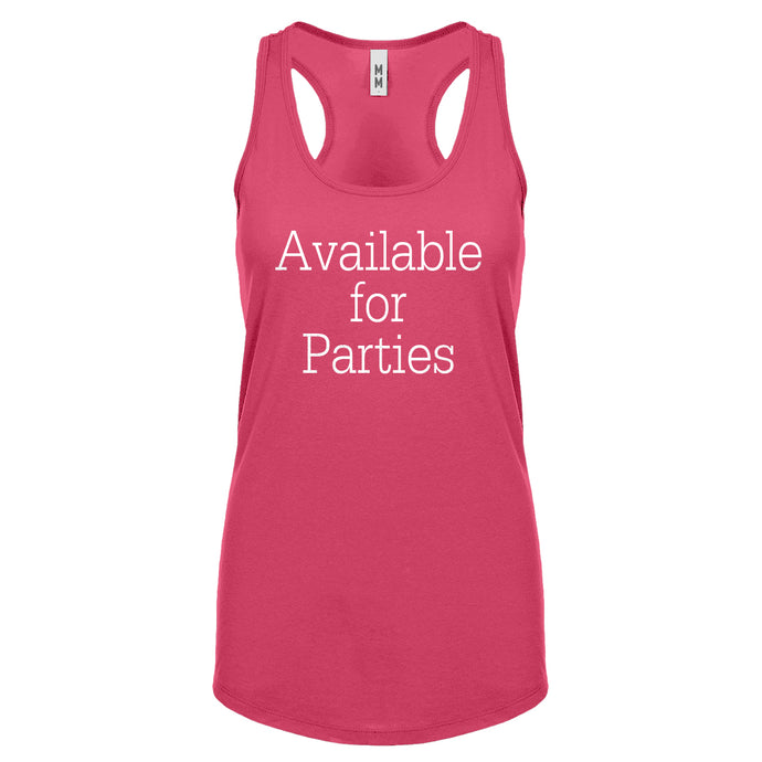 Racerback Available for Parties Womens Tank Top