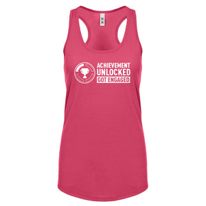 Achievement Unlocked Got Engaged Womens Racerback Tank Top