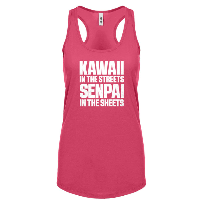 Racerback Kawaii in the Streets Womens Tank Top