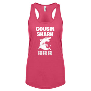 Cousin Shark Womens Racerback Tank Top