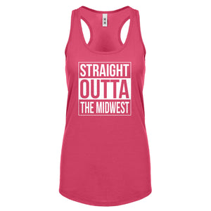 Straight Outta the Midwest Womens Racerback Tank Top