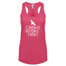 Racerback Crows Before Hoes Womens Tank Top