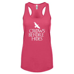 Racerback Crows Before Hoes Womens Tank Top
