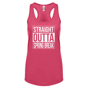 Straight Outta Spring Break Womens Racerback Tank Top