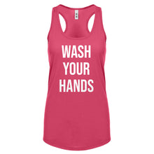 WASH YOUR HANDS Womens Racerback Tank Top