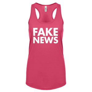 Racerback FAKE NEWS Womens Tank Top