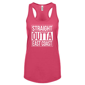 Straight Outta East Coast Womens Racerback Tank Top