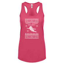 Racerback Happy Human Holiday Womens Tank Top