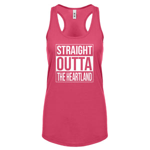 Straight Outta the Heartland Womens Racerback Tank Top