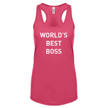 World's Best Boss Womens Racerback Tank Top