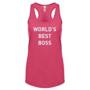 World's Best Boss Womens Racerback Tank Top