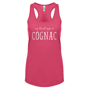 My Blood Type is Cognac Womens Racerback Tank Top