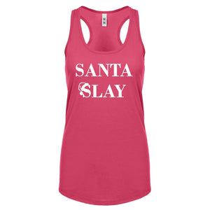 Santa Slay Womens Racerback Tank Top
