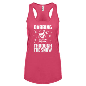 Dabbing through the Snow Womens Racerback Tank Top