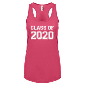 Racerback Class of 2020 Womens Tank Top