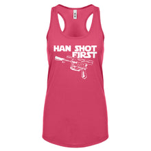 Racerback Han Shot First Womens Tank Top
