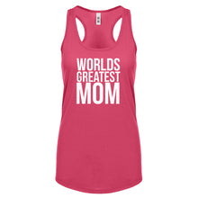 Racerback Worlds Greatest Mom Womens Tank Top