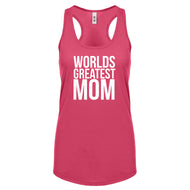 Racerback Worlds Greatest Mom Womens Tank Top