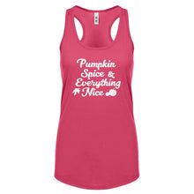 Pumpkin Spice and Everything Nice Womens Racerback Tank Top