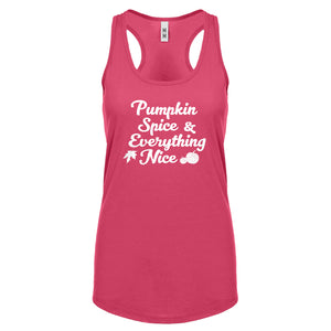 Pumpkin Spice and Everything Nice Womens Racerback Tank Top