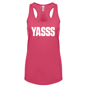 Racerback Yasss Womens Tank Top