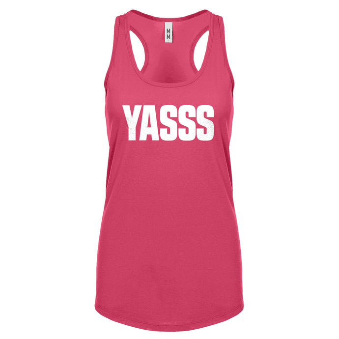 Racerback Yasss Womens Tank Top