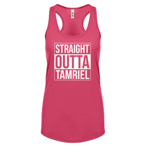 Straight Outta Tamriel Womens Racerback Tank Top