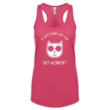 If Cats Could Text Womens Racerback Tank Top