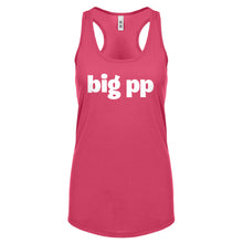 big pp Womens Racerback Tank Top