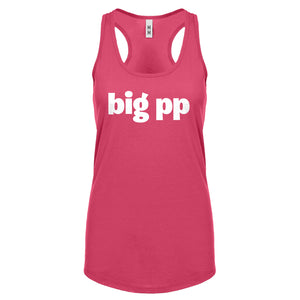 big pp Womens Racerback Tank Top
