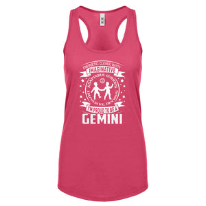 Racerback Gemini Astrology Zodiac Sign Womens Tank Top