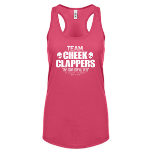 TEAM CHEEK CLAPPERS Womens Racerback Tank Top