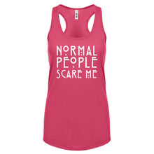 Racerback Normal People Scare Me Womens Tank Top