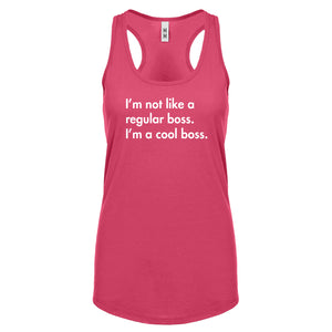 Racerback Im a Cool Boss Womens Tank Top