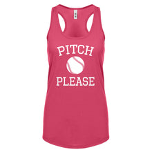 Racerback Pitch Please Womens Tank Top