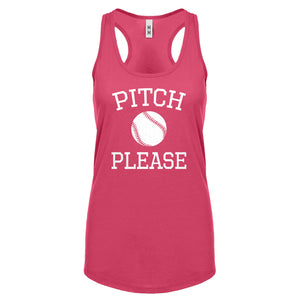 Racerback Pitch Please Womens Tank Top