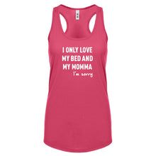 Racerback Only Love My Bed Womens Tank Top