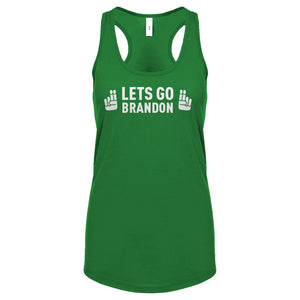 "Lets go, Brandon" Womens Racerback Tank Top