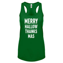 Racerback Merry Hallow Thanks Mas Womens Tank Top