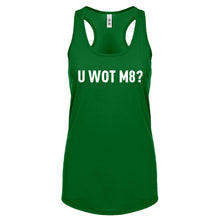 Racerback U Wot M8 Womens Tank Top