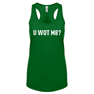 Racerback U Wot M8 Womens Tank Top